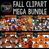 Fall Kids and Animals Clipart Mega Bundle {Creative Clips 