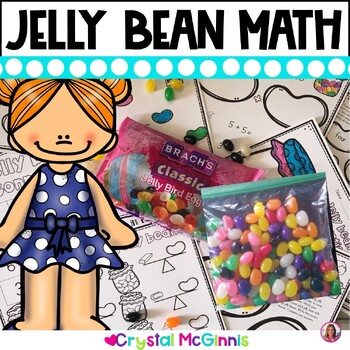 Preview of DOLLAR DEAL | 10 Jelly Bean Hands-On Math Activities Easter Kindergarten Math