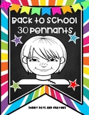 BACK TO SCHOOL 30 PENNANTS!! OPEN HOUSE 30 PENNANTS BACK T