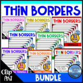 DOLLAR DEAL BUNDLE: 8 Sets of Thin Color and Black and Whi