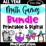 DOLLAR DEAL BUNDLE All Year Multiplication Facts Math Game