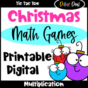 DOLLAR DEAL: Christmas Math Games for Multiplication Facts: Printable ...