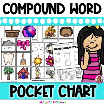 Preview of DOLLAR DEAL | Compound Words Pocket Chart Center | Compound Word Worksheets