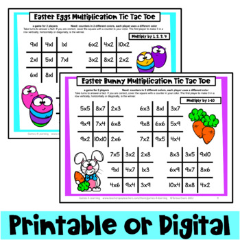 Tic Tac Toe Game Sheet - Digital Print - 8X10