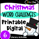 DOLLAR DEAL - Fun Christmas Word Challenges Activities w/ 