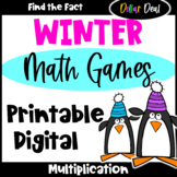 DOLLAR DEAL: Fun Winter Math Games Multiplication Facts: P