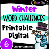 DOLLAR DEAL - Fun Winter Word Challenges Activities w/ Win