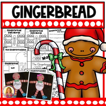 Preview of DOLLAR DEAL | Gingerbread Man Printables, Activities, and Christmas Craft