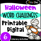 DOLLAR DEAL - Fun Halloween Word Challenges Activities w/ 