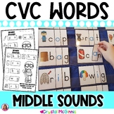 DOLLAR DEAL | CVC Words Middle Vowel Sounds Pocket Chart C