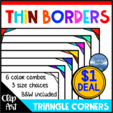 DOLLAR DEAL: Multicolored Triangle Borders in Letter Boom 