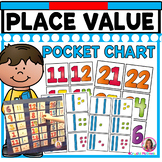 DOLLAR DEAL | Place Value Base Ten Pocket Chart Center (Nu