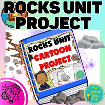 Preview of Rocks Cycle Creative Writing Cartoon Project- Earth Science Unit