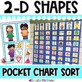 DOLLAR DEAL! Shapes Pocket Chart Sorting Center (2-D Shapes)