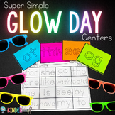 Simple Glow Day Centers | Glow Day Activities