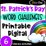 DOLLAR DEAL: St. Patrick's Day Word Challenges Activities 