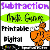 DOLLAR DEAL: Subtraction Facts Math Games: Facts Within 20