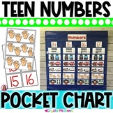 DOLLAR DEAL | Teen Numbers Pocket Chart Center Numbers 10-