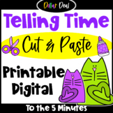 DOLLAR DEAL: Telling Time to the 5 Minutes Cut and Paste: 