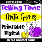 DOLLAR DEAL: Telling Time to the Quarter Hour Games: Print