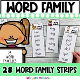 DOLLAR DEAL | Word Family Strips | 29 Word Family Lists | 
