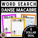 DOLLAR DEALS Music Word Search Puzzle - DANSE MACABRE