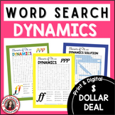 DOLLAR DEALS Music Word Search Puzzle - Elements of Music l DYNAMICS