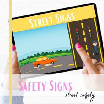 Preview of Street and safety signs interactive boom cards for safety unit