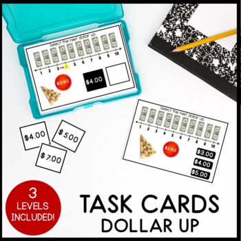 Preview of DOLLAR UP TASK CARDS