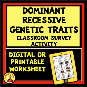 Genetics Traits Survey Worksheets Teaching Resources Tpt - 