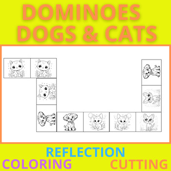 Preview of DOMINOES FOR KIDS - DOGS & CATS - #1