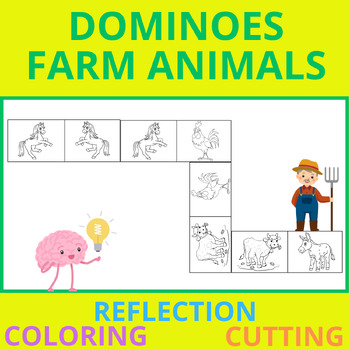 Preview of DOMINOES FOR KIDS - FARM ANIMALS #1