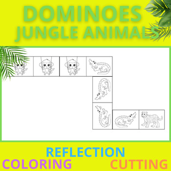 Preview of DOMINOES FOR KIDS - JUNGLE ANIMALS #1