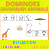 DOMINOES FOR KIDS - SAVANNAH ANIMALS #1