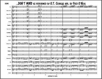Preview of DON’T MIND by KENT JONES Marching Band Arrangement