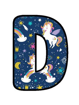 Preview of DON'T POSTPONE JOY! Unicorn Bulletin Board Decor, Unicorn Hallway Display, #3