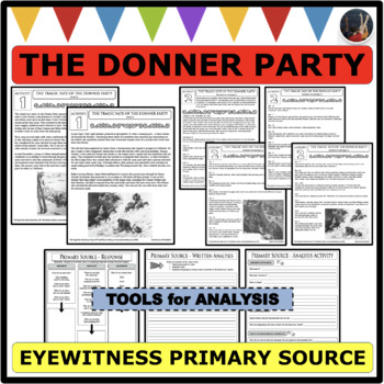 Preview of DONNER PARTY TRAGEDY Eyewitness Accounts Reading Comprehension