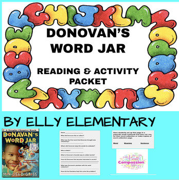 Preview of DONOVAN'S WORD JAR: READING LESSONS WITH EXTENSION ACTIVITY UNIT