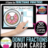 DONUT FRACTIONS | Boom Cards™ - Distance Learning