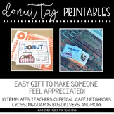 Donut Gift Tag Printable