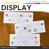 DOT DUDES Editable Learning Intentions + Success Criteria Pack