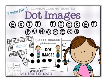 Preview of DOT IMAGES Exit Ticket Punchers {Kinder/Gr 1}