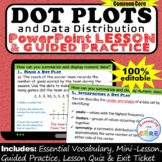 DOT PLOTS, LINE PLOTS & DATA DISTRIBUTION PowerPoint Lesso