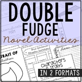 DOUBLE FUDGE Novel Study Unit Activities | Book Report Project