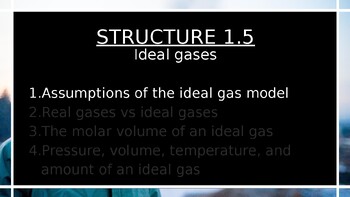 Structure 1.5 Ideal gases - MSJChem - Tutorial videos for IB Chemistry