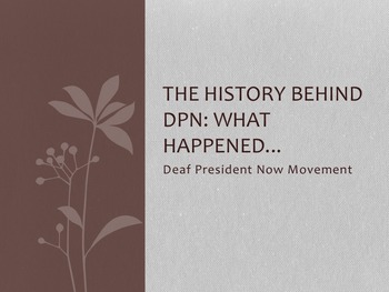 Preview of DPN: Deaf President Now Movement
