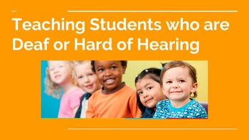 Preview of Teaching deaf and hard of hearing students