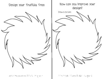truffula tree black and white