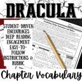 DRACULA (BRAM STOKER) | Novel Study Unit Activity | Vocabu