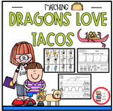 DRAGONS LOVE TACOS MATCHING CARDS AND COUNTING